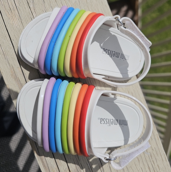 Rainbow mini melissa sandals - Picture 2 of 4
